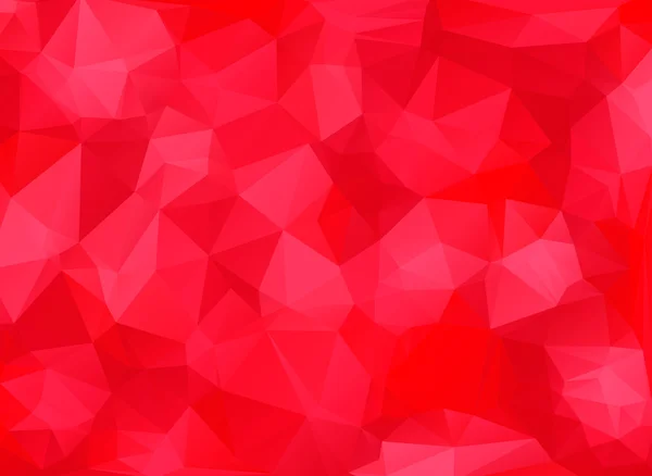 Low poly red background — Stock Vector