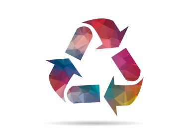 düşük Poli geri dönüşüm sembolü