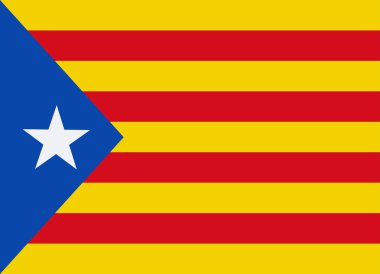 Catalonia bağımsız vektör bayrak