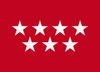 Madrid bayrağı vektör