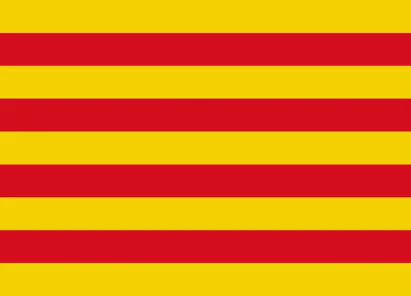Catalonia flag vector — Stock Vector