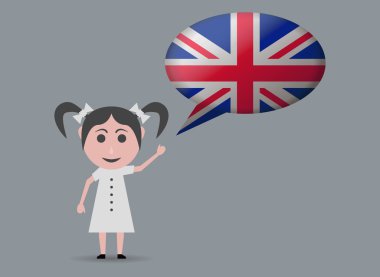 İngilizce konuşan bebek kız