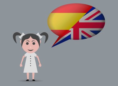 iki dilleri konuşan kız