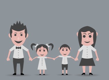 Mutlu aile yürüyüşleri.