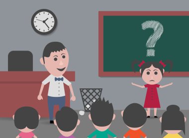 sorularla okulda kız