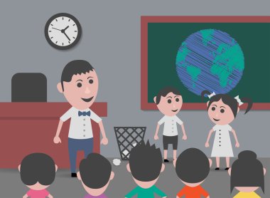 Coğrafya okuyan çocuk