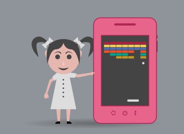 Bebek kız cep telefonu oyunu