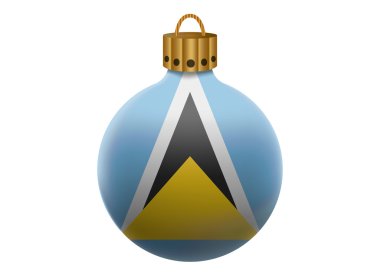 saint lucia Noel top izole