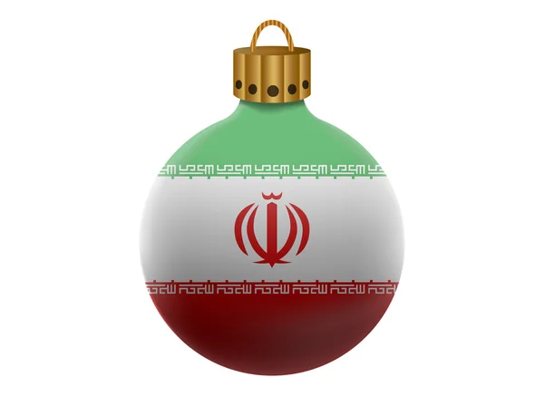 Iran Kerstmis bal geïsoleerd — Stockvector