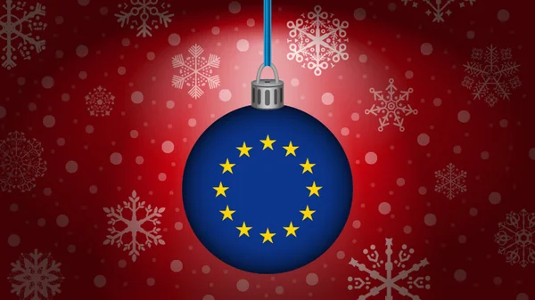 Navidad en la unión europea — Vector de stock