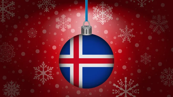 아이슬란드의 크리스마스 — 스톡 벡터
