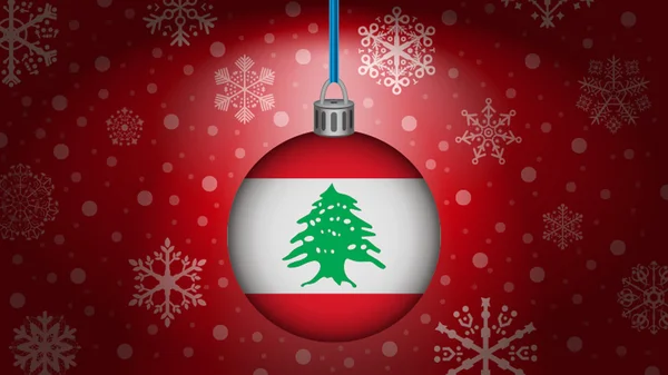Kerstmis in Libanon — Stockvector