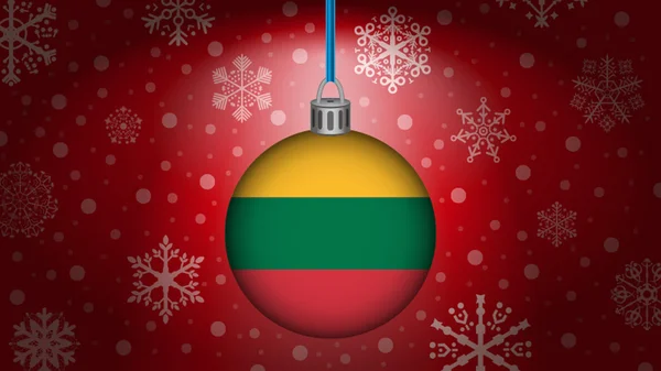 Noël en lithuania — Image vectorielle