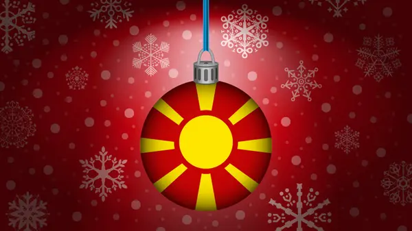 Kerstmis in Macedonië — Stockvector