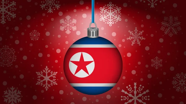 Kerstmis in Noord-korea — Stockvector