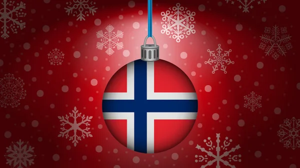 Noël en norway — Image vectorielle