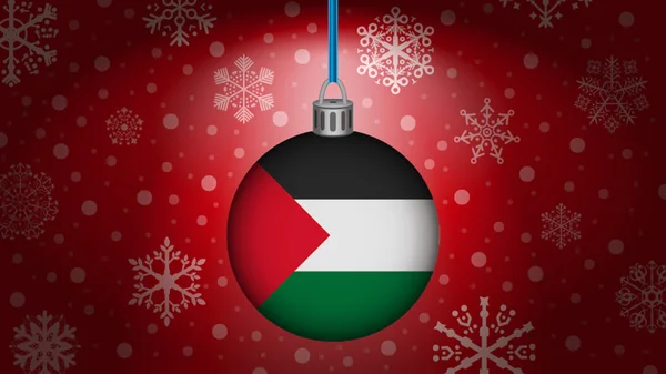 パレスチナのクリスマス — ストックベクタ