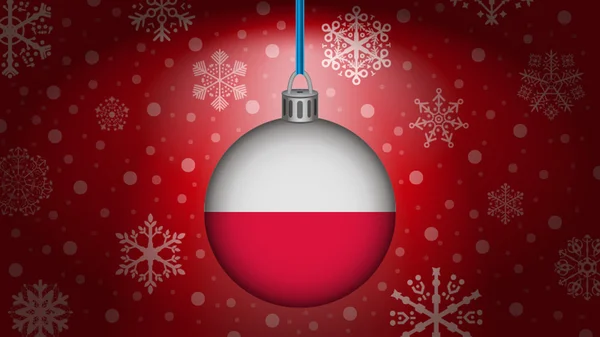 Navidad en Polonia — Vector de stock