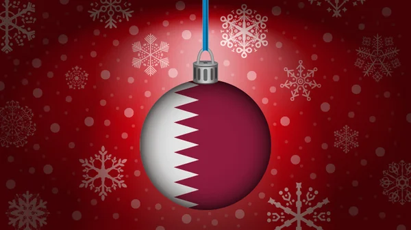 カタールでのクリスマス — ストックベクタ