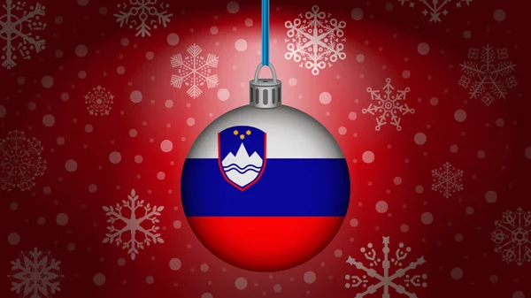 Natal em slovenia — Vetor de Stock