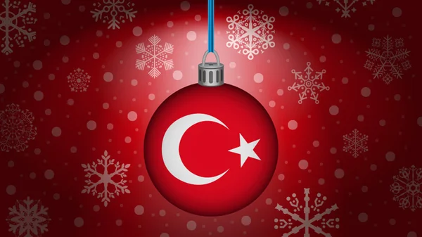Christmas in turkey — Stock Vector