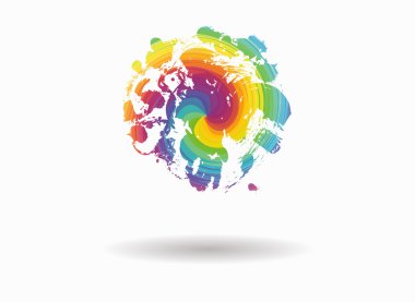 Spot daire renkli simge