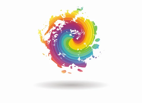 Forme tache icône colorée — Image vectorielle