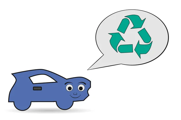 Car recycling icon — Stock Vector