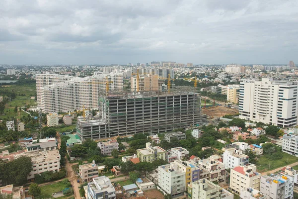 Bangalore Indien Stadsbild Med Kontorsbyggnader Bostadskvarter Och Sjöar — Stockfoto