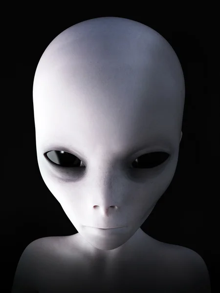 3D rendering of an alien. — Stock Photo, Image