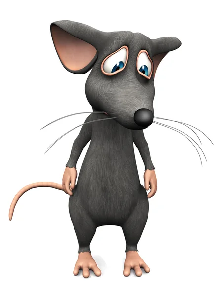 Cartoon mouse looking very sad. — Stock Photo, Image