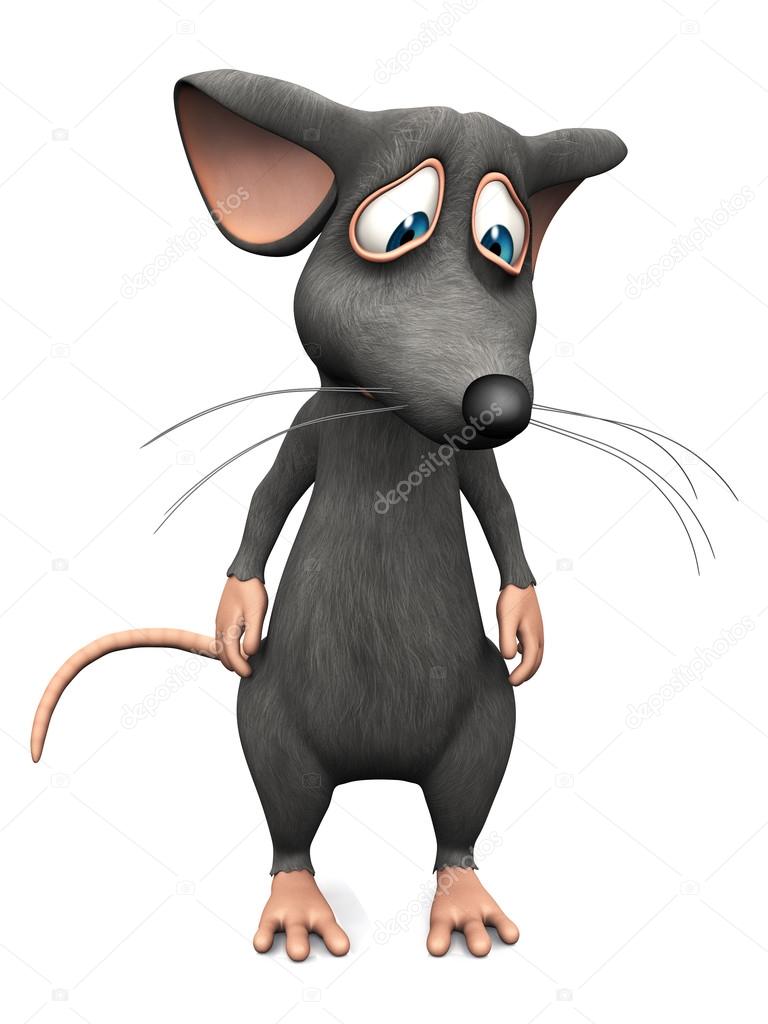 Cartoon mouse looking very sad. — Stock Photo © sarah5 #63553815