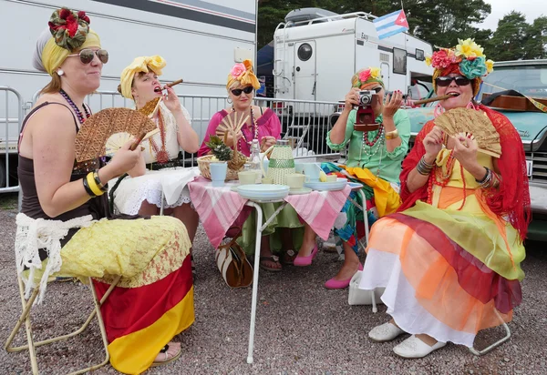 Klassieke dame parade — Stockfoto