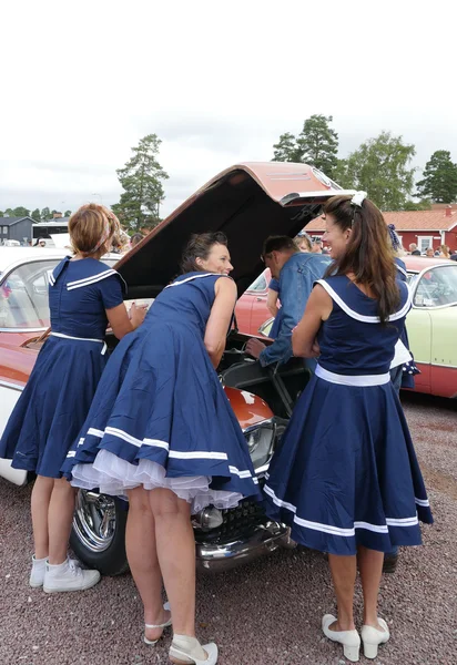 Classic lady parade — Stock Photo, Image