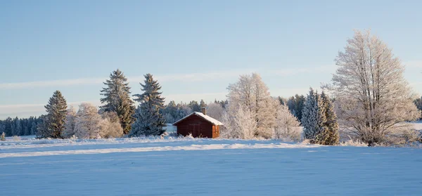 Paisaje invernal en Suecia —  Fotos de Stock