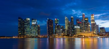  Singapur Finans bölgesine manzarası