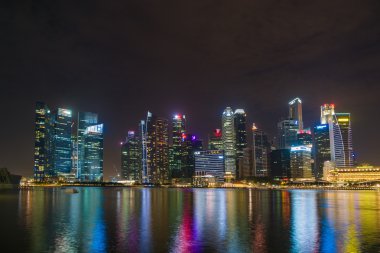  Singapur Finans bölgesine manzarası