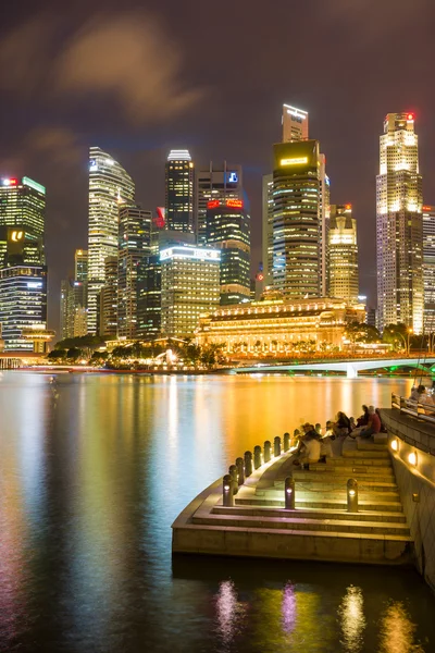 Сінгапур фінансового району горизонт — стокове фото