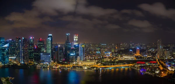 Singapore finansiell distriktet skyline — Stockfoto