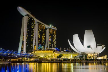  Marina bay sands, gece