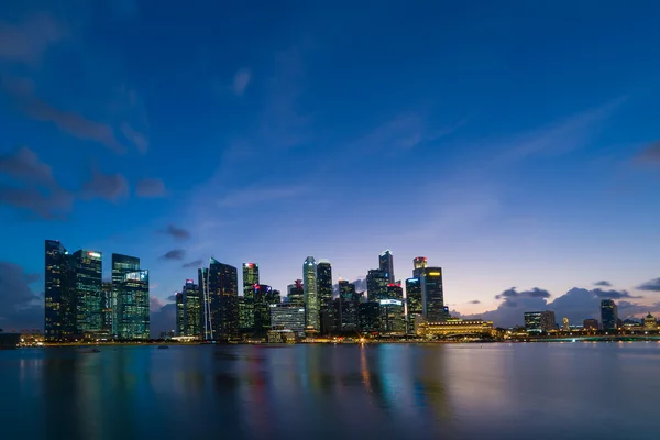Skyline distrito financiero de Singapur — Foto de Stock