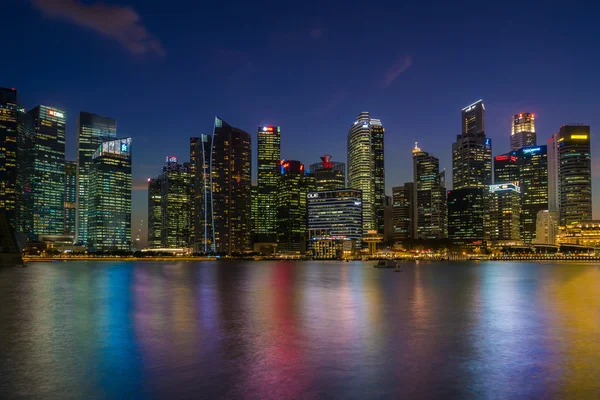 Бізнес району Сінгапура після сонця — стокове фото