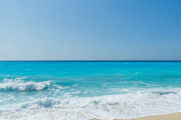 Παραλία κάθισμα, Λευκάδα, Ιόνιο Ελλάδα. — Φωτογραφία Αρχείου