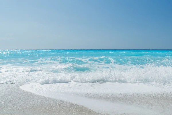 Kathisma strand, Lefkada eiland in de Ionische Griekenland. — Stockfoto
