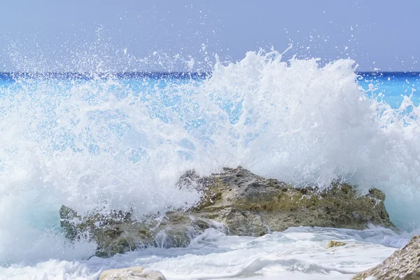 La mer Ionienne à Lefkada Grèce — Photo