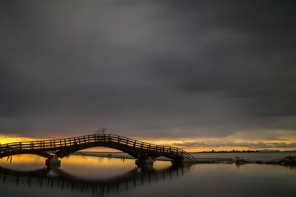 Ponte na ilha Jónica de Lefkas — Fotografia de Stock