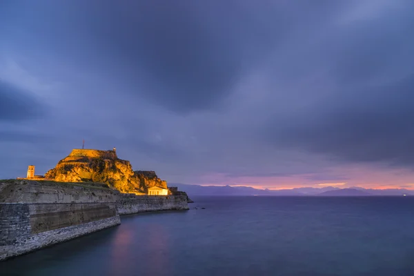 Vecchia fortezza dell'isola di Corfù Grecia — Foto Stock