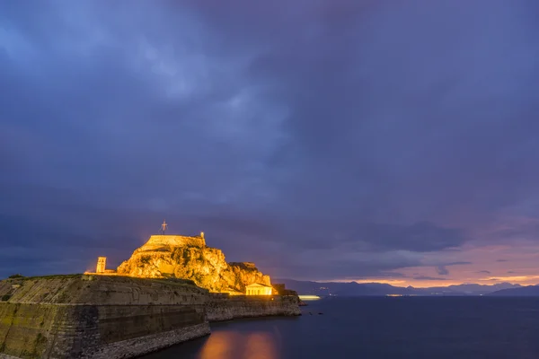 Vecchia fortezza dell'isola di Corfù Grecia — Foto Stock