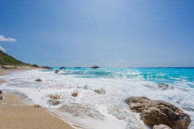 Lefkada lefkas adada güzel plajı 
