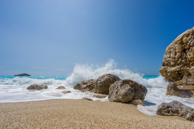 Lefkada lefkas adada güzel plajı 
